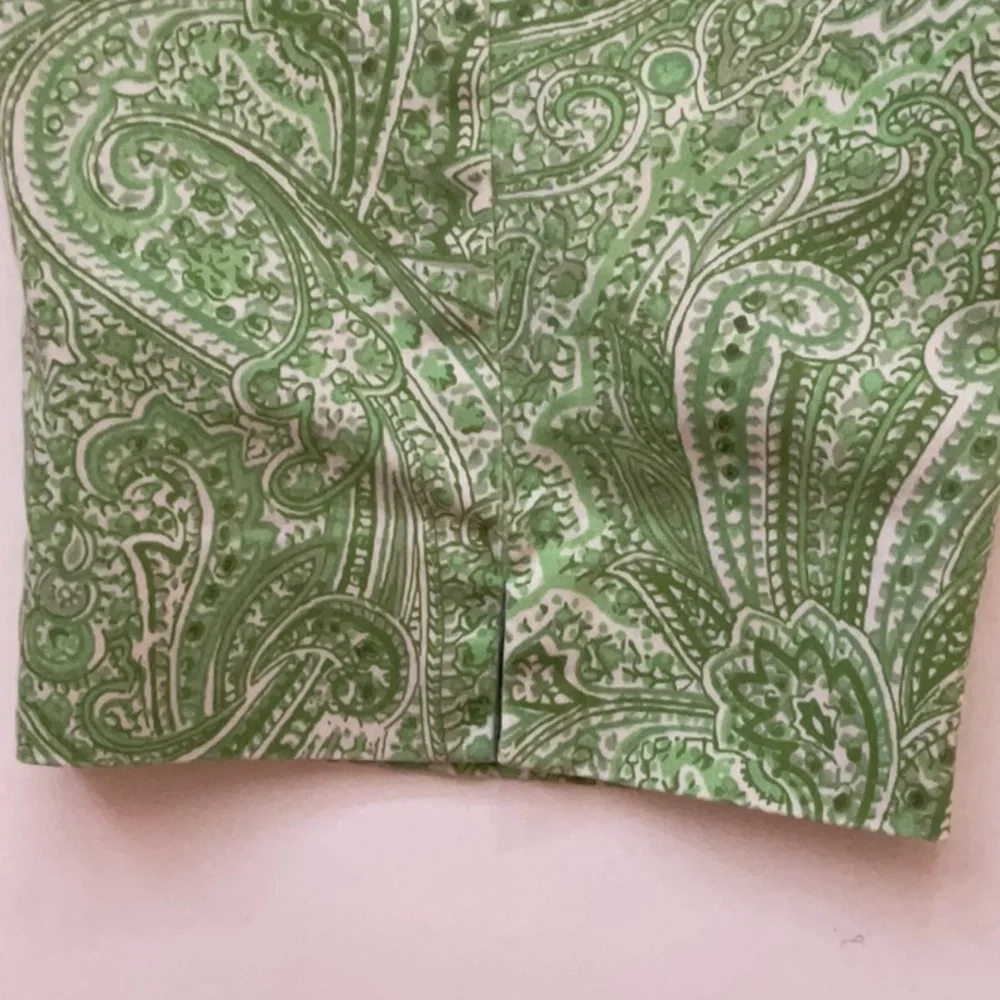 Talbots Printed Curvy Cropped Pants - Picture 7 of 8